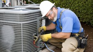 This is a picture for a blog about hiring an AC repair service company.
